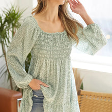 Load image into Gallery viewer, Leopard Print Babydoll Tunic