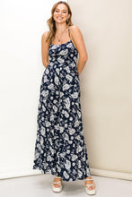 Load image into Gallery viewer, FLORAL-PRINT SLEEVELESS JUMPSUIT