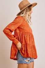 Load image into Gallery viewer, Floral Print Babydoll Top