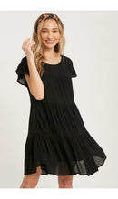 Load image into Gallery viewer, Ruffle Hem Tiered Babydoll Dress