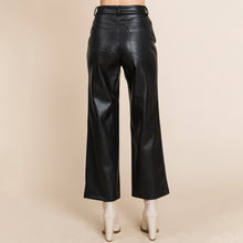 Load image into Gallery viewer, Faux Leather Wide Leg Pants