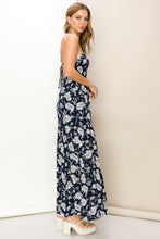 Load image into Gallery viewer, FLORAL-PRINT SLEEVELESS JUMPSUIT