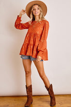 Load image into Gallery viewer, Floral Print Babydoll Top