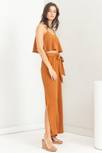Load image into Gallery viewer, RELAXING RETREAT CROP TOP AND PANTS TWO-PIECE SET