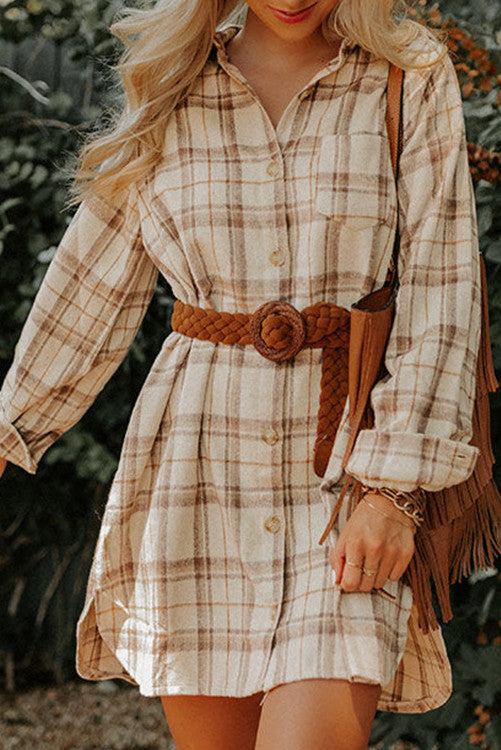 Plaid Flannel Dress (Preorder)