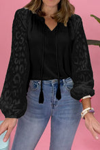 Load image into Gallery viewer, Leopard Printed Sleeve Blouse
