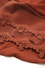 Load image into Gallery viewer, Rust Boho Lace Yoke Top (Preorder)
