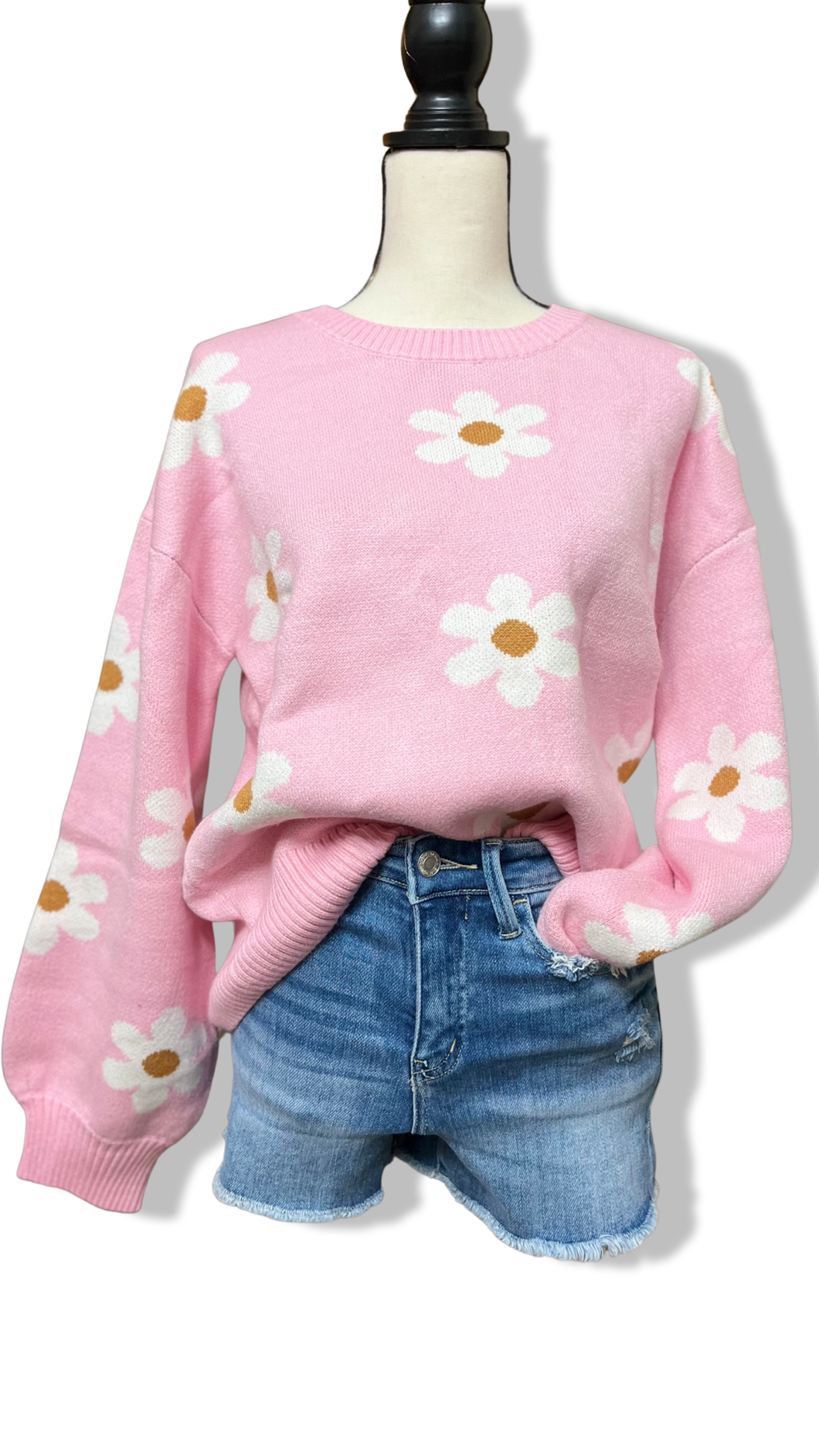 Pink Daisy Sweater (Preorder)