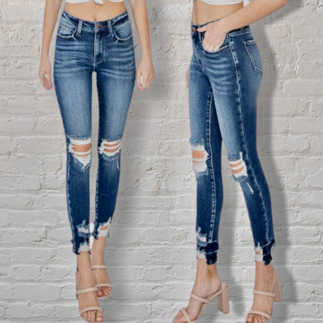 Petra Distressed High Rise Skinny