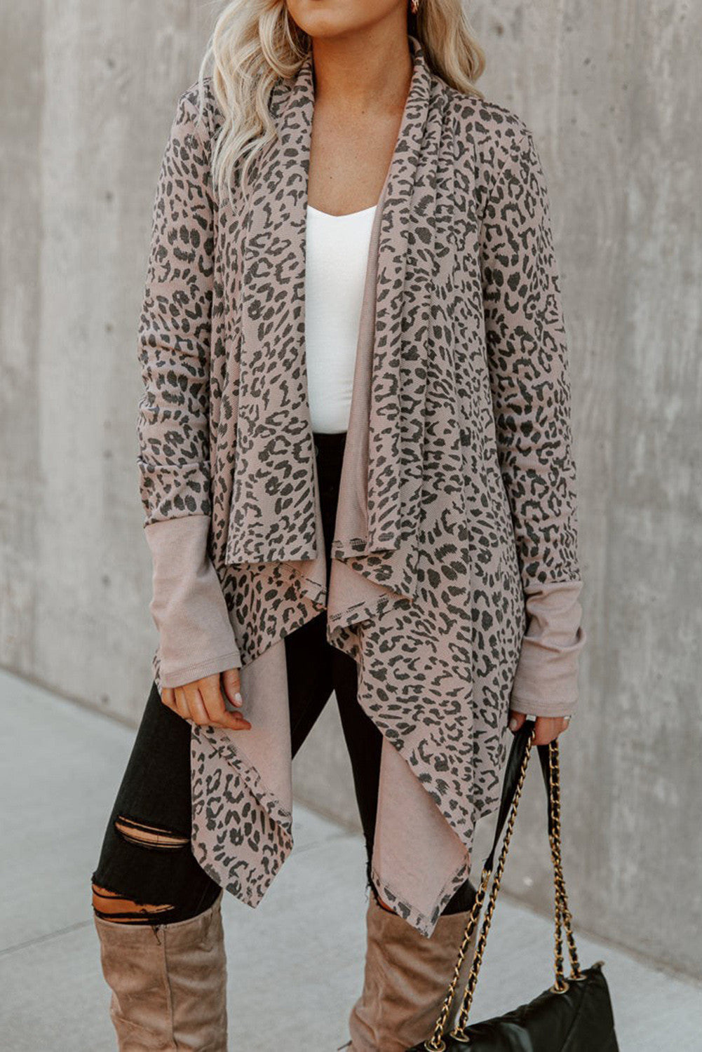 Leopard Open Front Cardigan (Preorder)