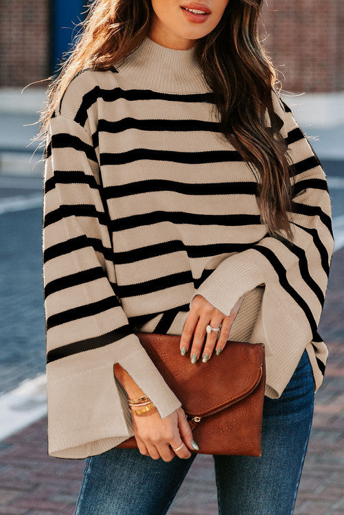 Striped Bell Sleeve Sweater (Preorder)