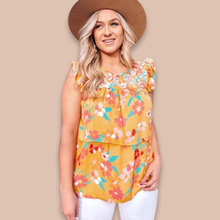 Load image into Gallery viewer, Floral Embroidered Layered Top
