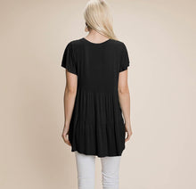 Load image into Gallery viewer, Ruffled Tiered Pleated Tunic
