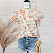 Load image into Gallery viewer, Light Pink Floral Blouse
