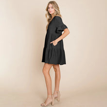 Load image into Gallery viewer, Flutter Ruffle Sleeve Tiered Dress
