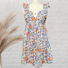 Load image into Gallery viewer, Floral Sweetheart Neckline Dress
