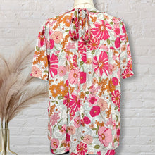 Load image into Gallery viewer, Floral Puff Sleeve Tie Back
