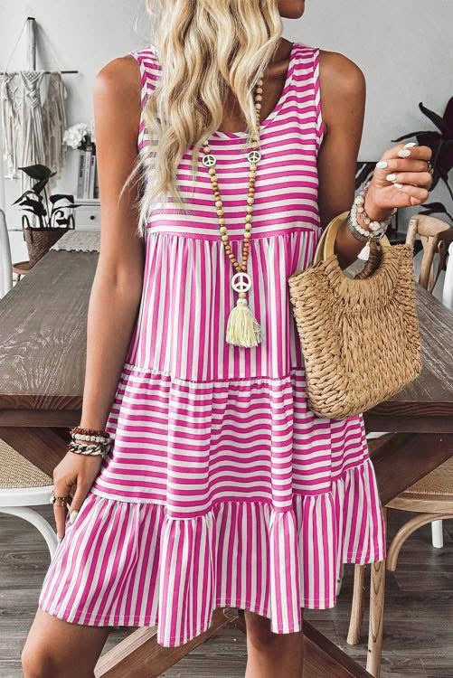 Pink Striped Dress (Preorder)