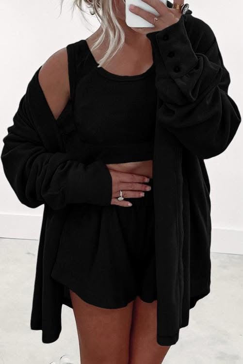 Black Three Piece Set (Preorder)