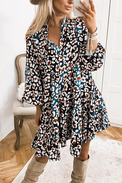 Leopard Printed Dress (Preorder)