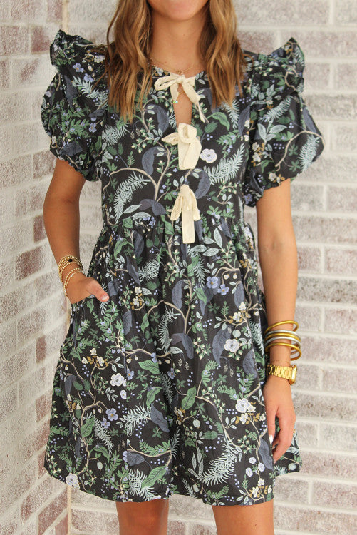 Floral Bow Dress (Preorder)