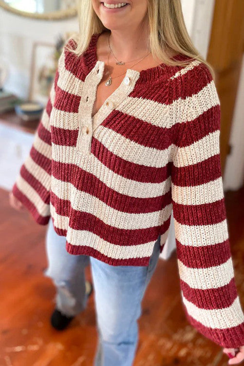 Red Striped Sweater (Preorder)