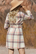 Load image into Gallery viewer, Plaid Pink Dress Shacket (Preorder)
