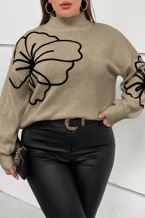 Plus Floral Sweater (Preorder)