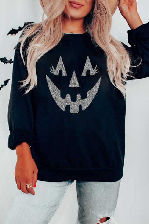Glitter Pumpkin Sweatshirt (Preorder)