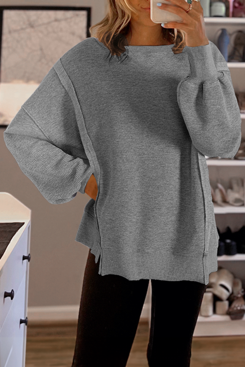 Waffle Oversized Sweatshirt (Preorder)