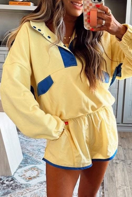Yellow and Blue Two Piece Set (Preorder)