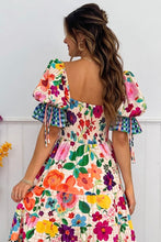 Load image into Gallery viewer, Multi Color Floral and Gingham Print Dress (Preorder)
