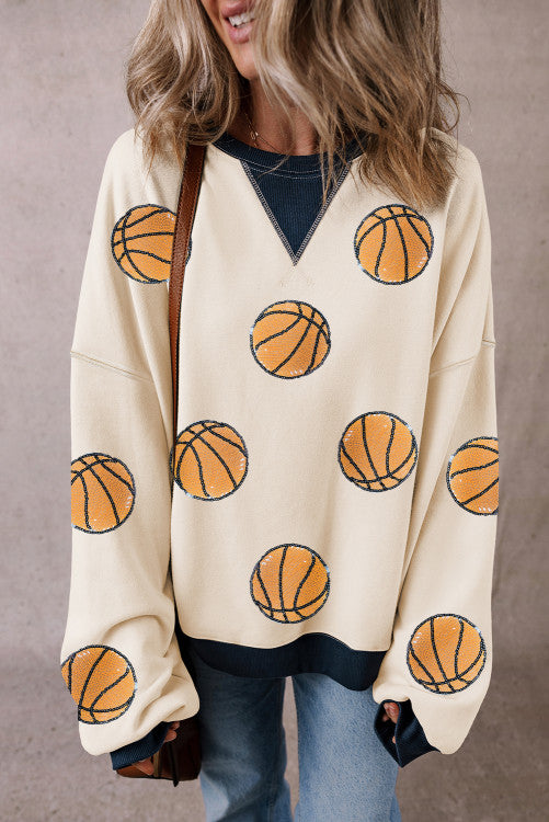 Sequin Basketball Sweatshirt (preorder)