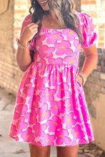 Load image into Gallery viewer, Pink Floral Tie Back Dress (Preorder)
