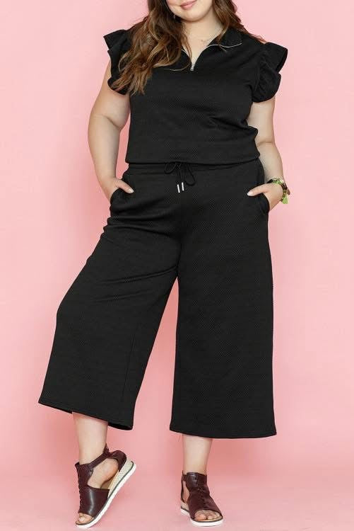 Plus Black Two Piece Set (Preorder)