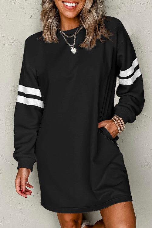 Preppy Varsity Sweatshirt Dress (Preorder)
