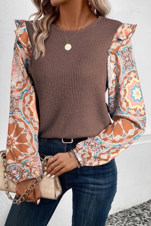 Print Sleeve Knit (Preorder)