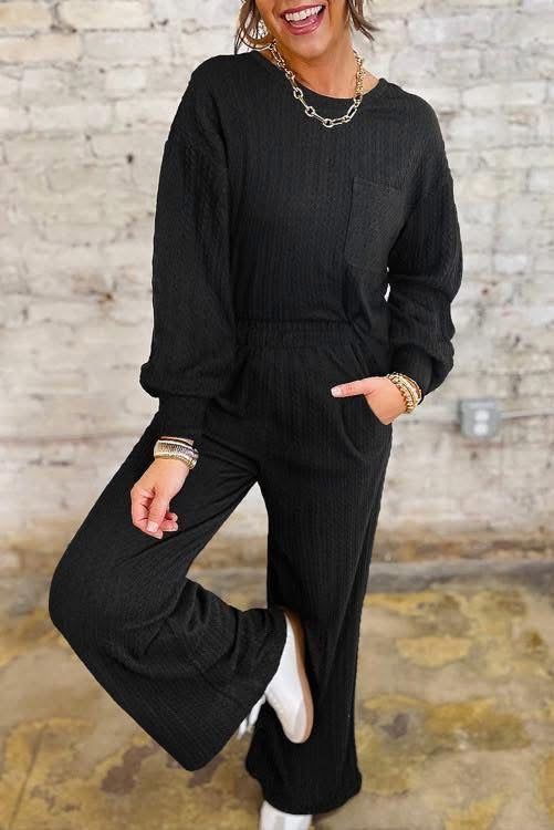Black Two Piece Set (Preorder)