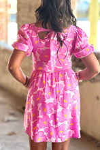 Load image into Gallery viewer, Pink Floral Tie Back Dress (Preorder)
