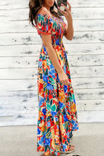 Load image into Gallery viewer, Smocked Abstract Printed Maxi Dress (Preorder)
