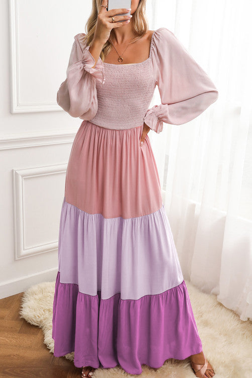Color Block Maxi Dress (Preorder)