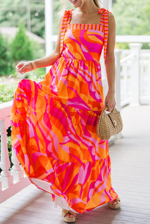 Abstract Maxi Dress (Preorder)