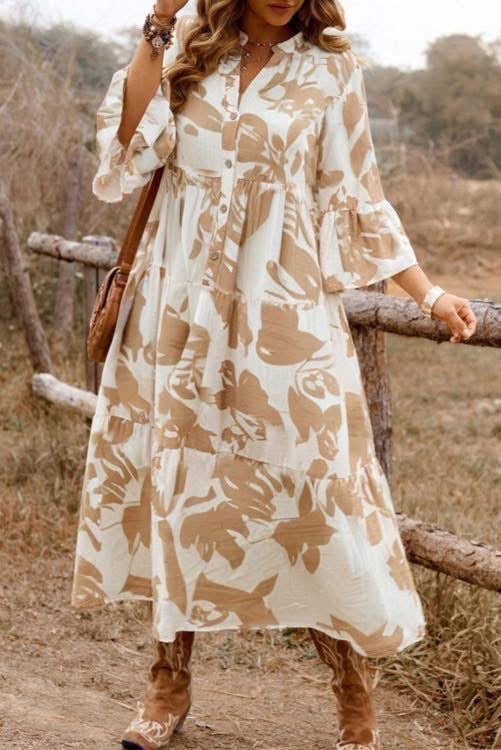 Plus Floral Maxi Dress (Preorder)