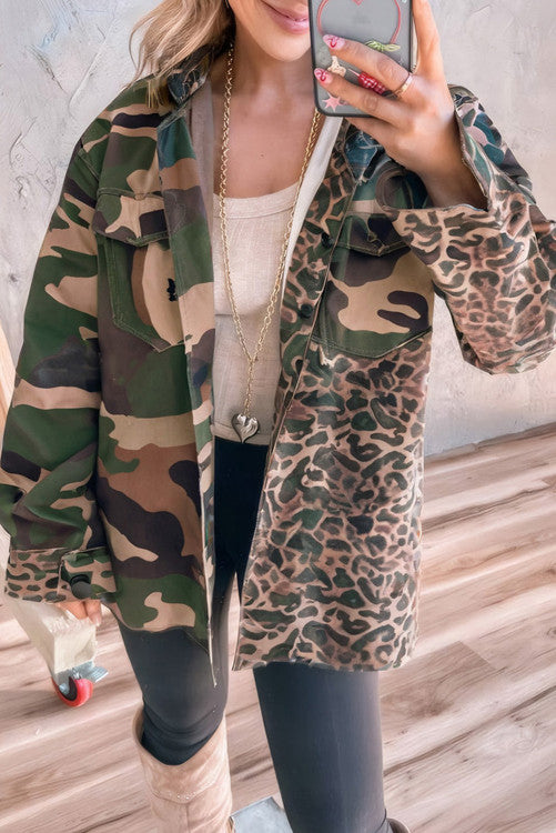 Camo Oversized Jacket  (Preorder)