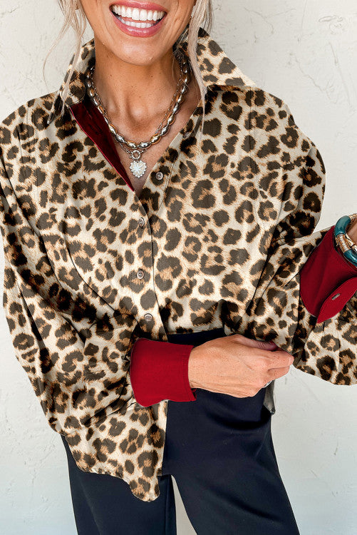 Leopard Blouse (Preorder)