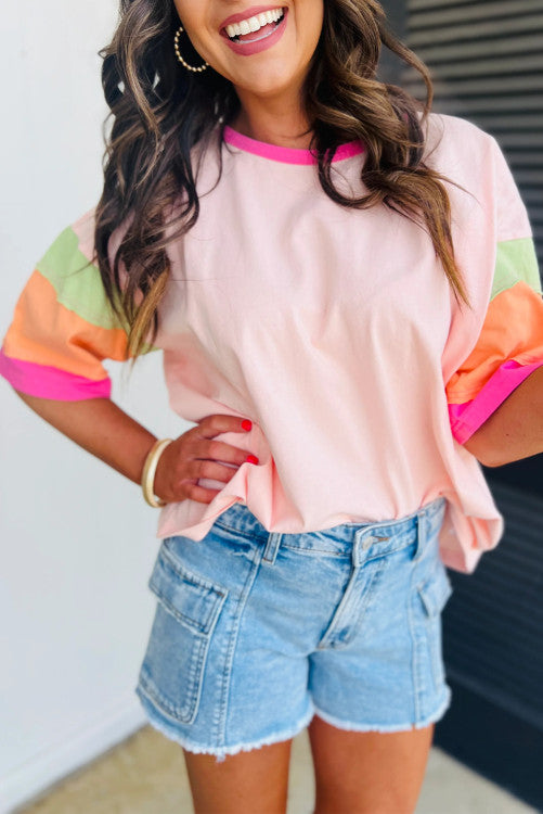Drop Sleeve Striped Tee (Preorder)