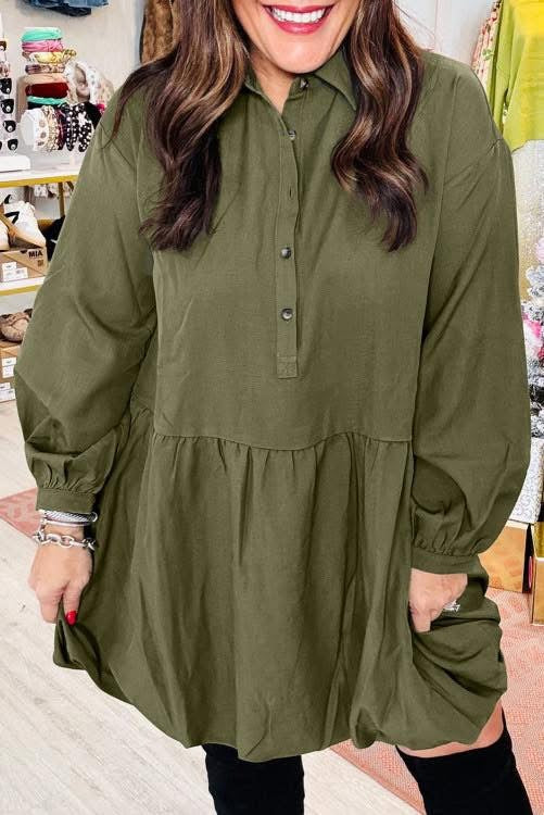Plus Olive Dress (Preorder)