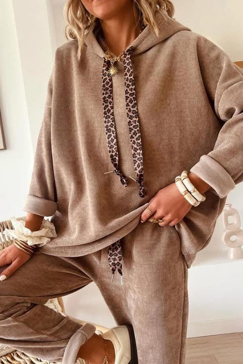 Tan Two Piece Set (Preorder)