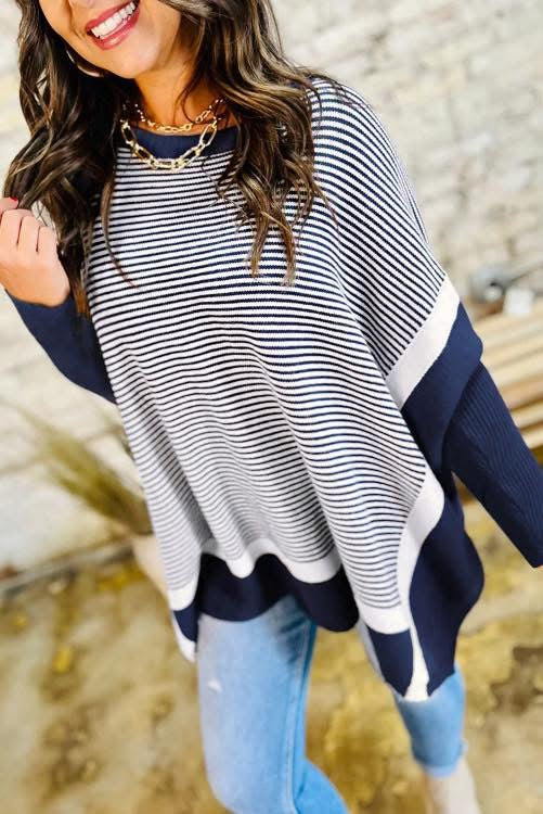 Striped Oversize Tunic (Preorder)