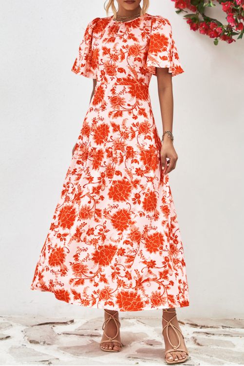 Floral Printed Maxi Dress (Preorder)